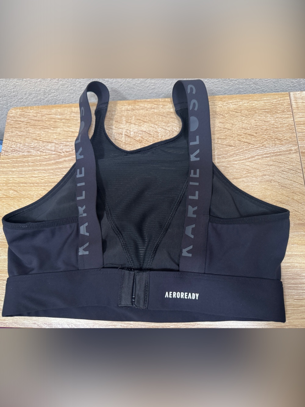 adidas Black AEROREADY Sports Bra with Branded Straps